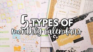 Bujo Monthly Calendar Ideas for 2024!  | BULLET JOURNAL IDEAS