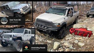 Hale Creek Off Road Hard Way In A Built Dodge Ram, Built Jeep Gladiator & Jeep Wrangler!