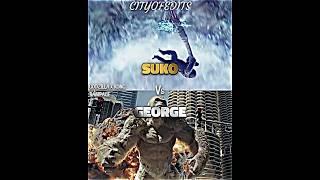 Suko vs George #rampage #godzillaxkongthenewempire #vsedit #vsbattle #godzillavskong #kong