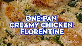 How to make the easiest One-pan creamy chicken Florentine | taste.com.au