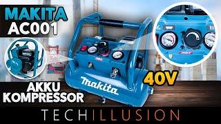 Der NEUE MAKITA AKKU KOMPRESSOR mit TANK?! - Makita 40V AC001GZ Akku Kompressor im Test - Review