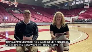 BamaCentral Courtside: No. 2 Alabama 86, Arkansas 83