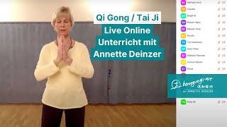 Qi Gong / Tai Ji Live Online Unterricht mit Annette Deinzer