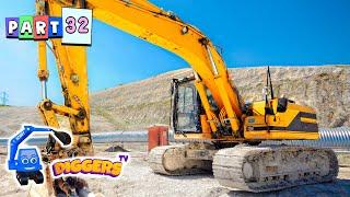 Diggers For Kids  Let's count diggers! Learn about Excavators, Dump Trucks, Wheel Loaders