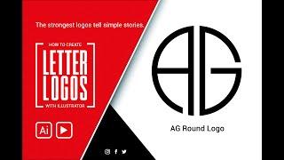 AG Letter Logo| Beginner to Pro: Learn How to Create Stunning Letter Logos | Illustrator Expert Tips