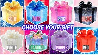 Choose YOUR Gift8 gift box challenge Gold, Blue, Pink, Black, White, Diamond,Purple or Red #quiz