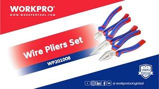 WORKPRO Wire Pliers Set | Pliers Tool Set | Double leverage, 50% labor saving! - WP201008