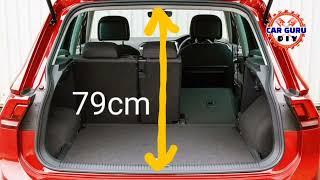 VW Tiguan boot dimensions in cm, 2016-present #CarGuruDIY