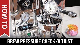 How To: Espresso Brew Pressure Check & Adjustment