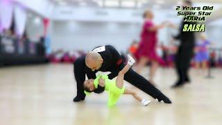 2 years old Maria dancing with her father Vard Margaryan - Salsa I Florida Spring Classic 2023