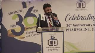 Cosmo pharma CEO speech on anniversary