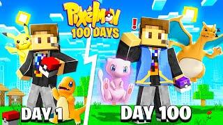 I SPENT 100 DAYS In MINECRAFT PIXELMON (MINECRAFT POKEMON)