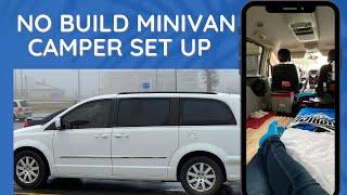 No Build Minivan Camper Set Up - Town & Country