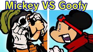 Friday Night Funkin' Mickey Mouse VS Goofy & Lyrics | FNF Friendly Face (Mod) (Horror/creepypasta)