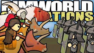 Dinosaurs VS the Roman Armies | Rimworld: Generations II #15