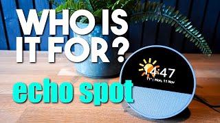 Amazon Echo Spot Smart Speaker with Screen 2024 Model | Who Is It For?
