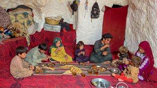 Life Inside Bamyan’s Caves: Twin Family’s Daily Routine and Afghan Village Cooking