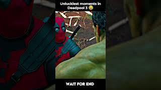 Unluckiest moments in Deadpool 3  #shorts #deadpool