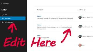 WordPress Template Editor Tutorial (Quick Overview of FSE + Block Themes)