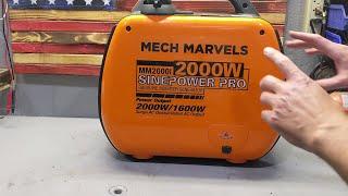 First oil change Mech Marvels MM2000I Portable inverter Generator