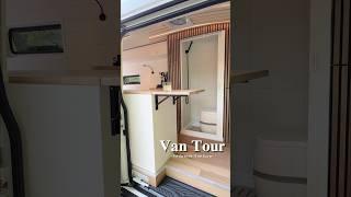 Join us for a tour of a fully custom-built van! #vantour #campervan #homeonwheels