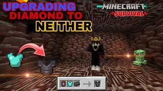 UPGRADE DIAMOND TO NETHERITE ARMOUR ll MINECRAFT SURVIVAL SERIES #10