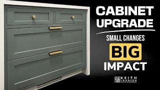 When simplicity meets a dazzling cabinet makeover!