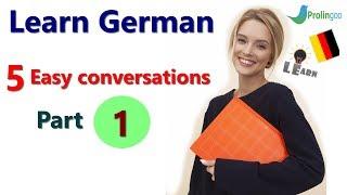 Learn German | 5 easy conversations | For beginners