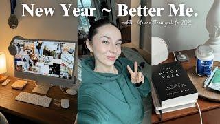 NEW YEAR RESET | Vision Board, Life + Fitness Goals | Becoming my best self | VLOG