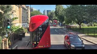 London  BusTour: Route 21 Upper Deck View From Arsenal To Lewisham