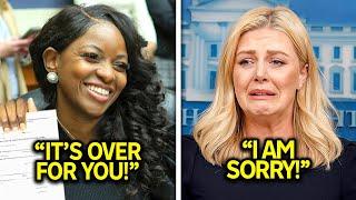Karoline Leavitt CANCELED After Shocking Comments About Jasmine Crockett on Live TV