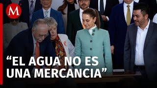 Claudia Sheinbaum y gobernadores firman el Acuerdo Nacional por el Derecho al Agua