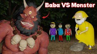 Baba VS Monster | Gulli Bulli Boxing Fight | Monster | Gulli Bulli | Make Joke Of Horror