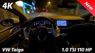 VW Taigo Style 2022 - Night POV & FULL Review 4K | Matrix LED Headlights, Consumption, 0 - 100 km/h