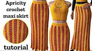 Apricity crochet maxi skirt tutorial
