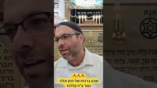 שבע ברכות של חתן וכלה כנגד צ"ח קללות שבפרשת כי תבוא  חידוש מדהים של בעל חידושי הרי"ם  מומלץ!