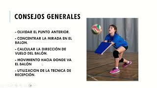 Recepción voleibol (consejos)