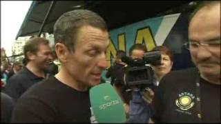 Lance Armstrong missed Sporza during Tour de France 2009!