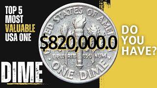 TOP 5 MOST VALUABLE USA ONE DIME COIN |  THE ROOSEVELET EXPENSIVE DIEMS WORTH BIG ONE