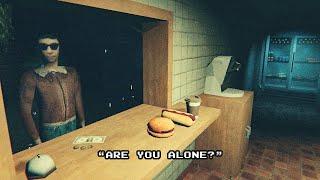 A horror game where you work the night shift serving burgers..