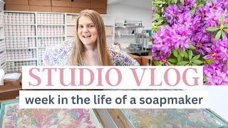 STUDIO VLOG // candle drama, making soap, heading to Cape Cod for a market