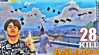 ASLAMBOI DAXSHATLI O'YIN 28 KILL | PUBG MOBILE Ko'ring va mazza qiling @Aslamboi pubgm