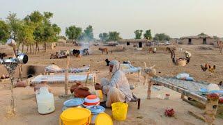 Desert Woman village life in Punjab | Morning Routine in Desert People | Desert Last village