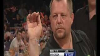 Mervyn King Hits a 9 Dart Finish