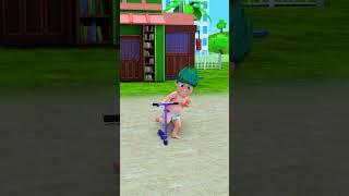 Pappu Ne Chinki ka scooter tod diya l Gulli Bulli l Cartoon l granny I tmkoc l shortscomedy