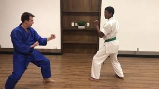 Shotokan Karate - Jiyu Ippon #2 Jodan (Face Punch) by Paul Gale Network