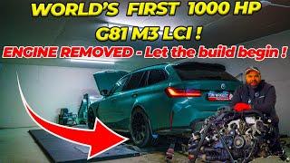 World’s First 1000HP BMW G81 M3 LCI—Engine Removed to Begin the Ultimate Build!