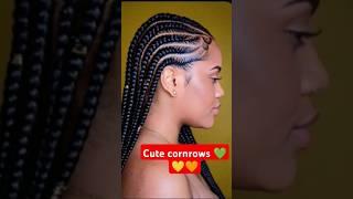 cute cornrows ️#africanfashion #hair #beauty #beatytips #alice #braids #usa #nigeria #uk #africa