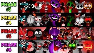 Phase 3 VS Phase 4 VS Phase 5 VS Phase 6 Incredibox Sprunki Mix