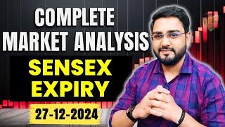 Nifty Prediction, Sensex Expiry & Bank Nifty Analysis For Friday | Intraday Trading Setup 27th Dec